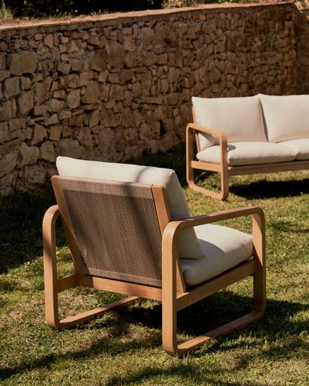 Sacaleta Кресло из массива эвкалипта La Forma Испания