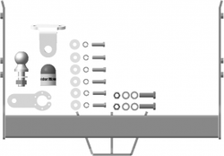 Фаркоп Motodor Volkswagen Transporter T5, T6, T6.1(оцинк. Шар) арт.92705-FE