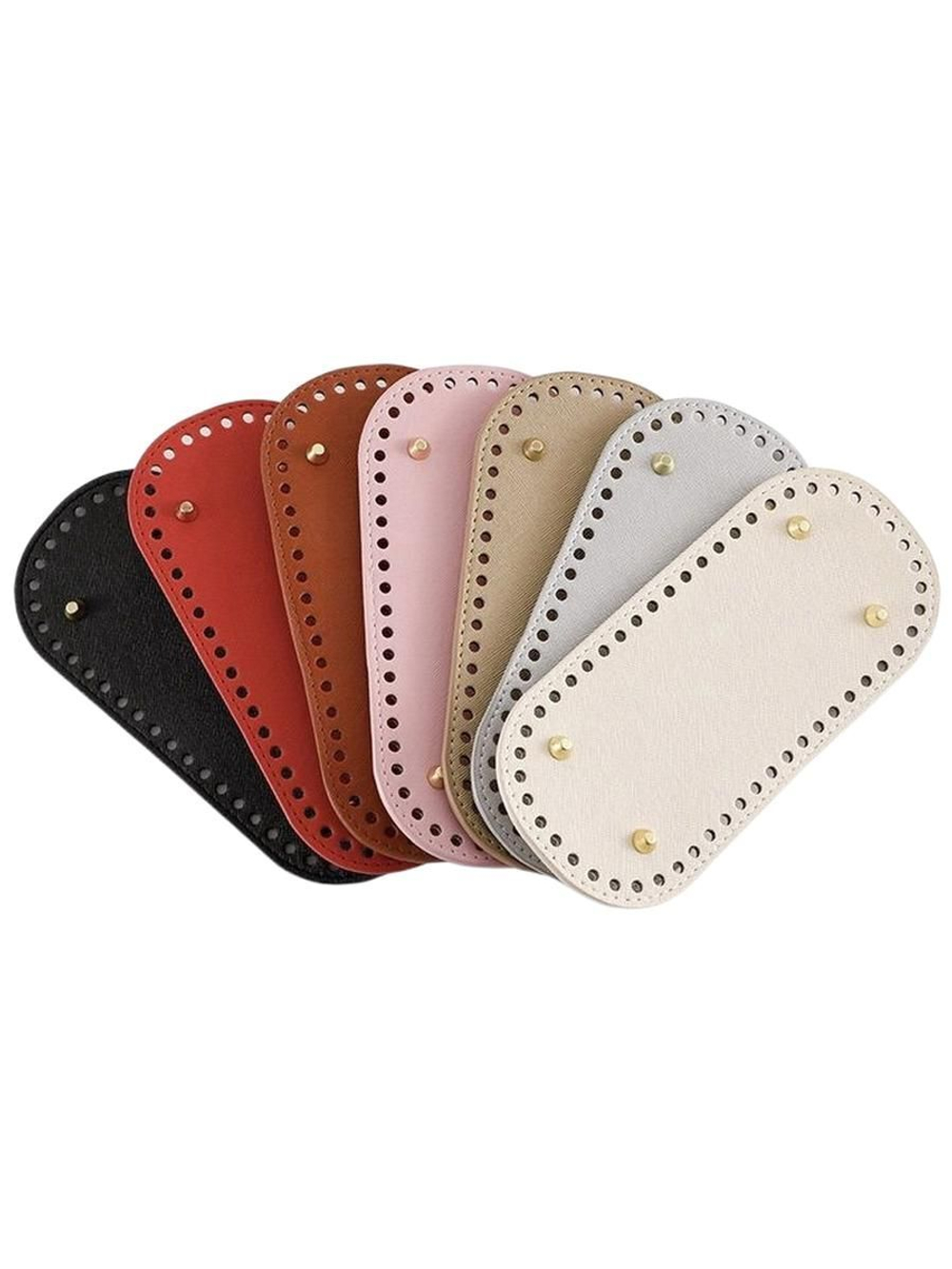 Донышко для сумки и корзинки (овал 10 *22 см, цвет ярко-красный)/ основание для вязаных крючком сумок