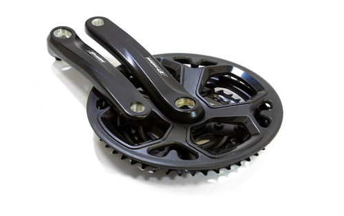 Шатуны-система Prowheel, 3ск., 28/38/48 зуб., 1/2"х3/32",сталь с защитой; шатуны 170мм, алюминий, резьба 9/16", под квадрат, черные (10)