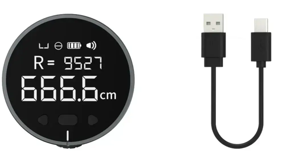 Рулетка электронная Xiaomi DUKA/ATuMan Mini Q Electronic Ruler Black (черная), шт