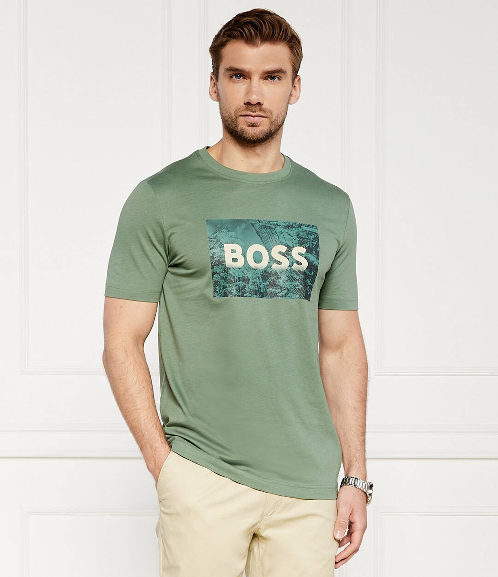 Футболка BOSS ORANGE - оливковый(50522767)