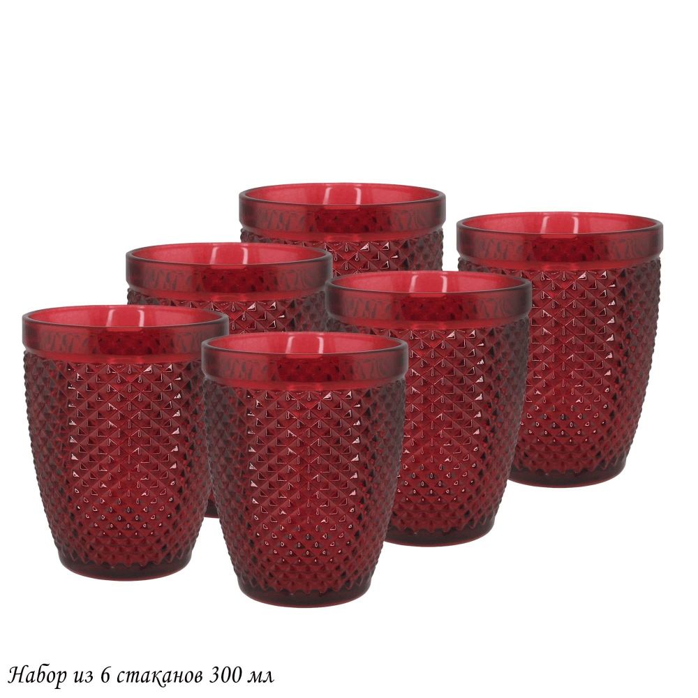 Lenardi 588-507 Набор из 6 стаканов 300мл. в под.уп.(х4)Стекло