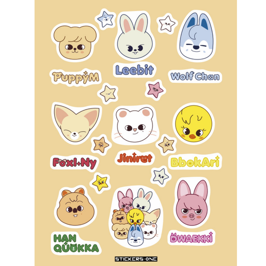 Стикерпак SКZOO Stray Kids маскоты