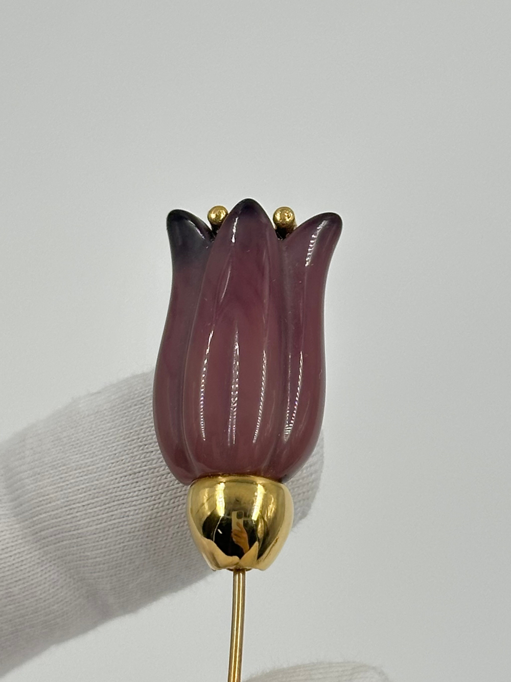 Брошь булавка Тюльпан Givenchy 1978 год