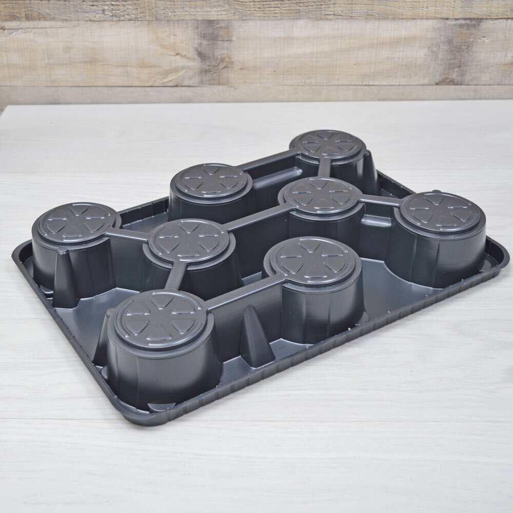 Поддон 8-местный для горшков рассады d11см (1шт)