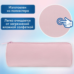 Пенал-тубус BRAUBERG с эффектом Soft Touch мягкий пастельно-красный 22х8 см (2 штуки в упаковке)