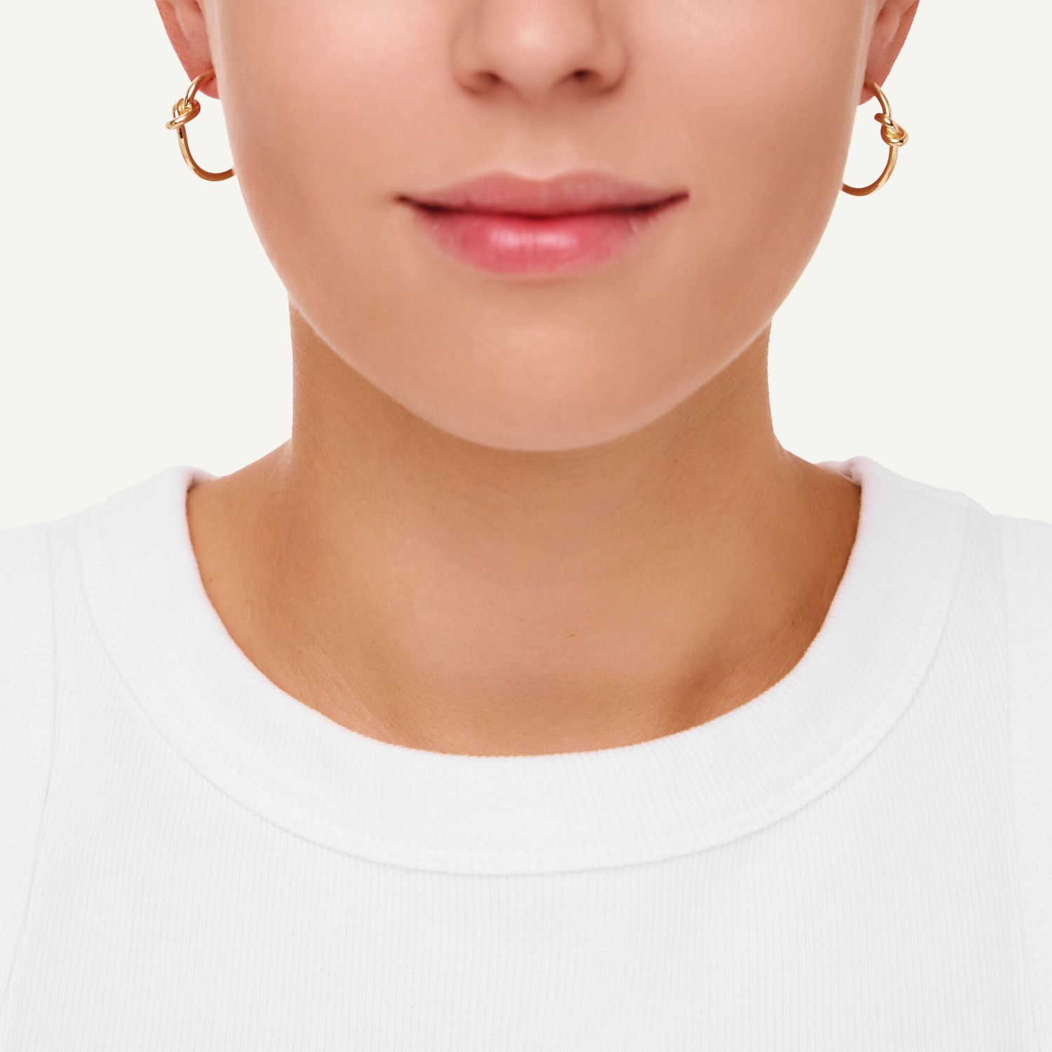 Серьги Tie-Knot Hoops