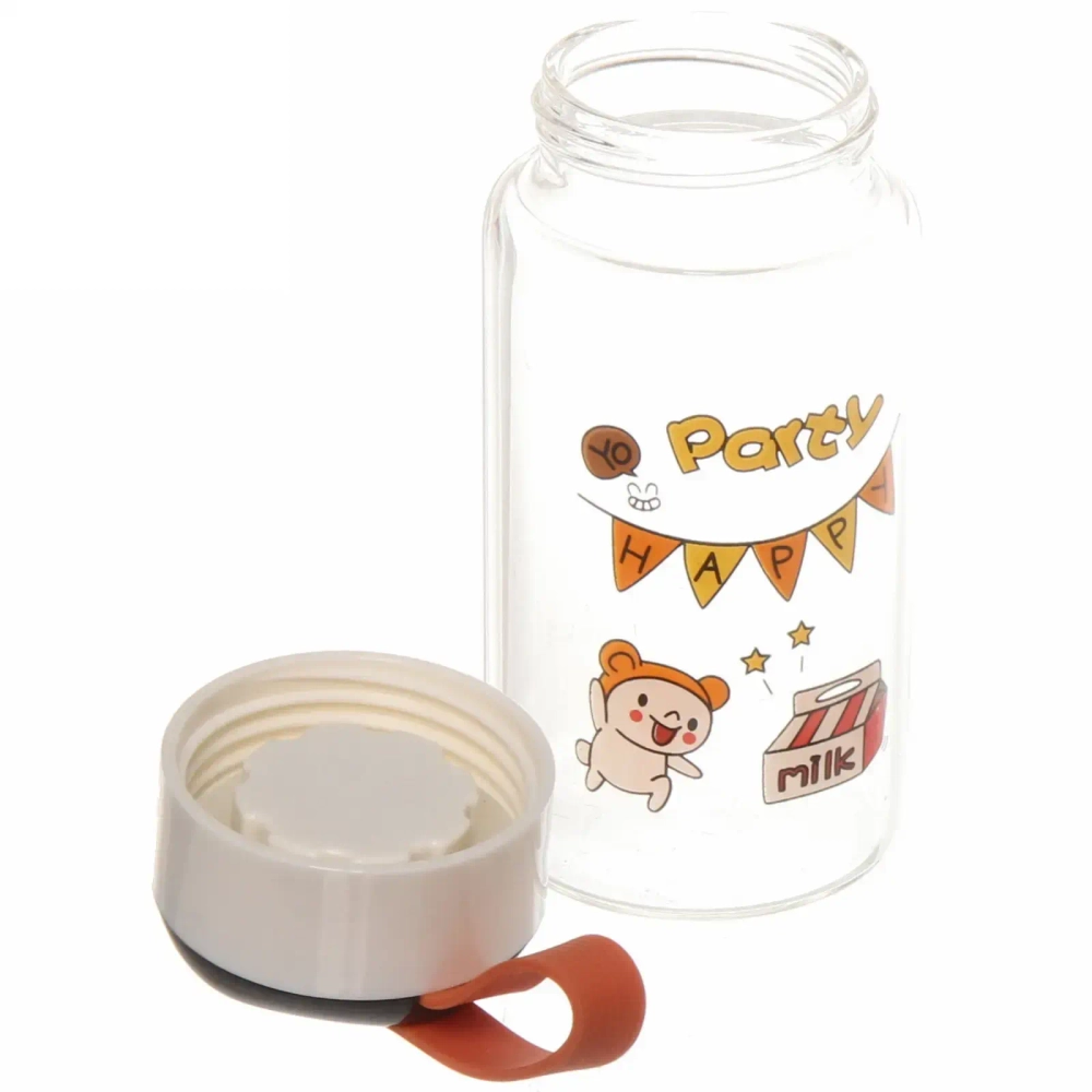 Бутылка питьевая стеклянная 320мл «Вечеринка»