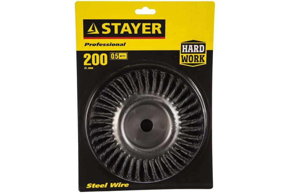 Щетка дисковая для УШМ (200 мм; 22.2 мм) STAYER 35120-200