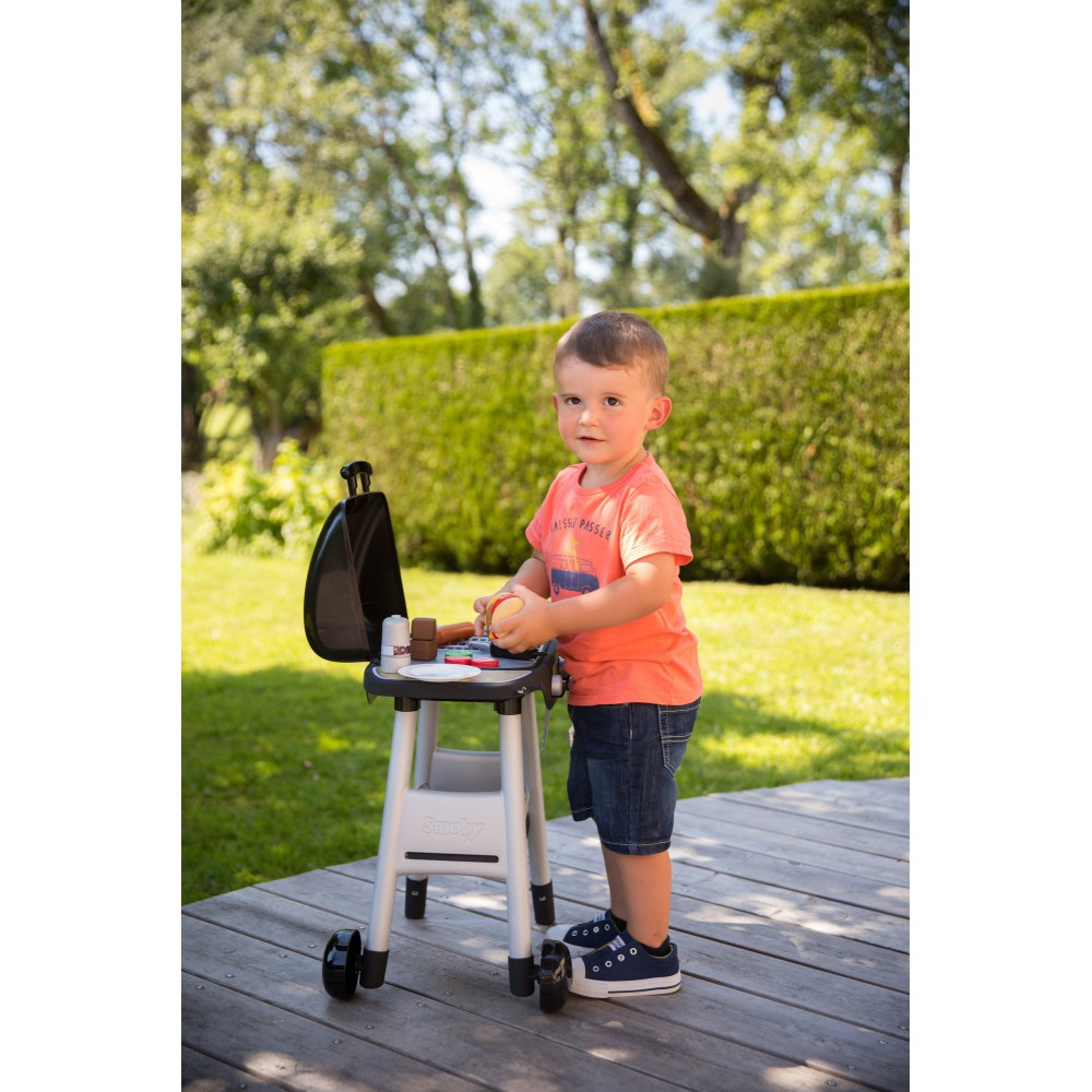Детский гриль-барбекю Smoby 312001 с 18 аксессуарами для сюжетной игры от 3 лет — фото 15