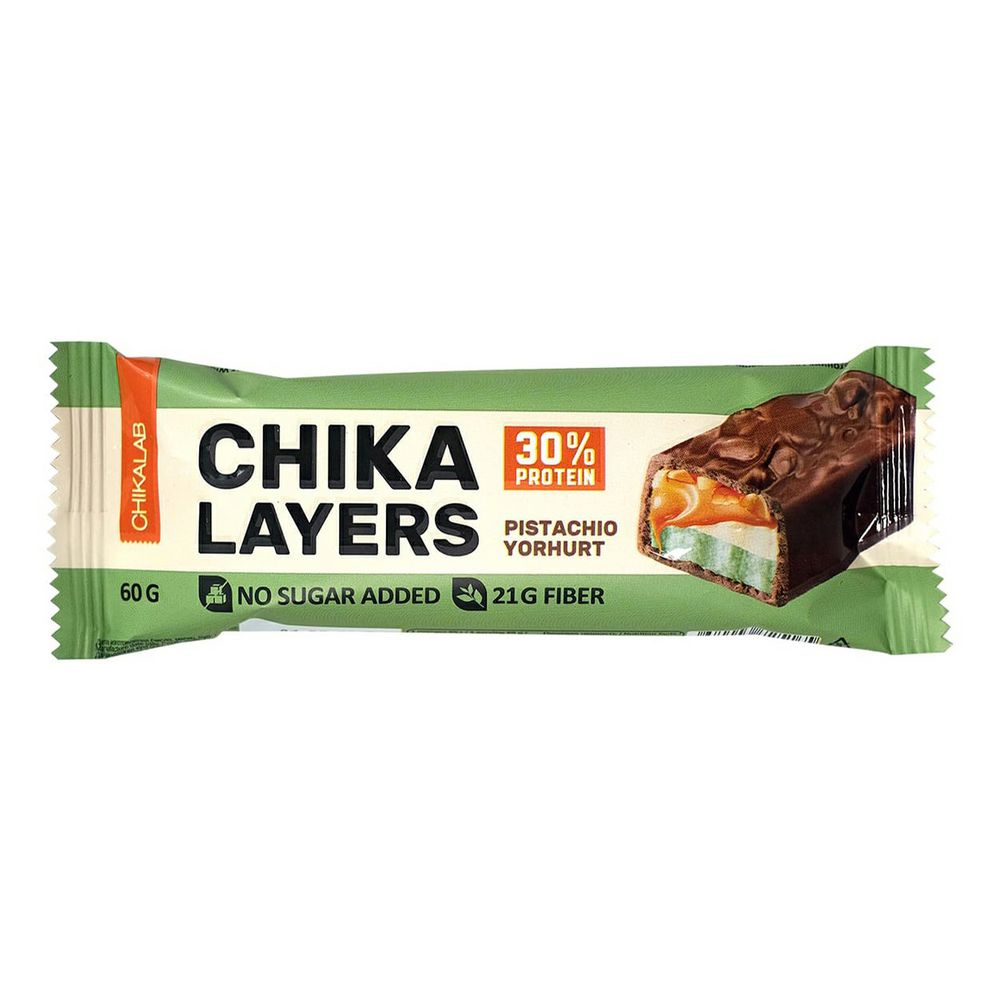 Батончик глазир. CHIKALAB со вкусом "Фисташковый йогурт" 60гр