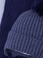 Шапка детская осенняя вязаная и снуд