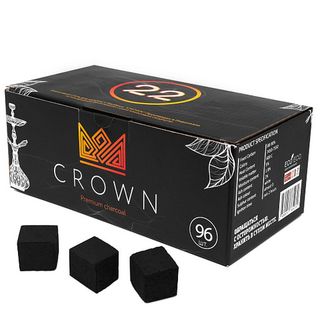 Уголь Кокосовый 22мм - Crown 96шт