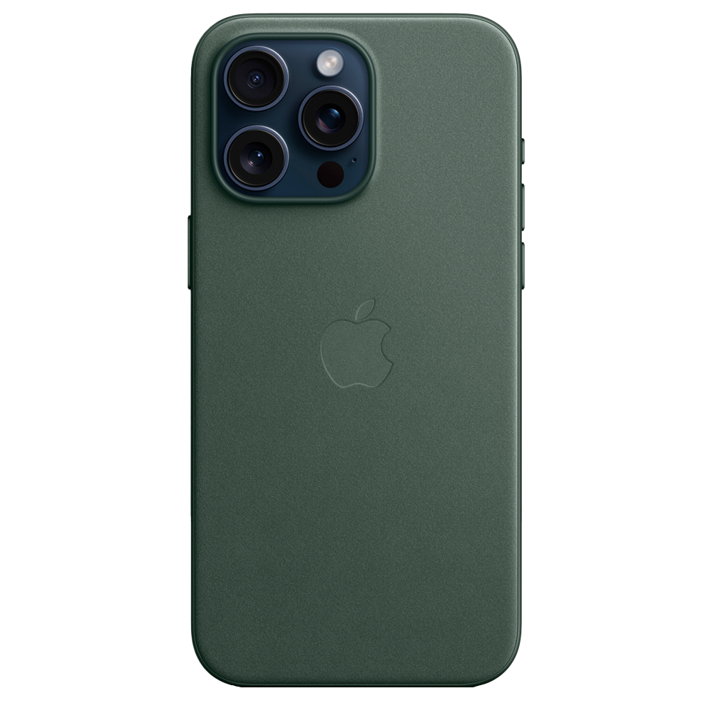 Тканевый чехол с поддержкой MagSafe Apple FineWoven Case для iPhone 15 Pro Max, Evergreen (Вечнозеленый)