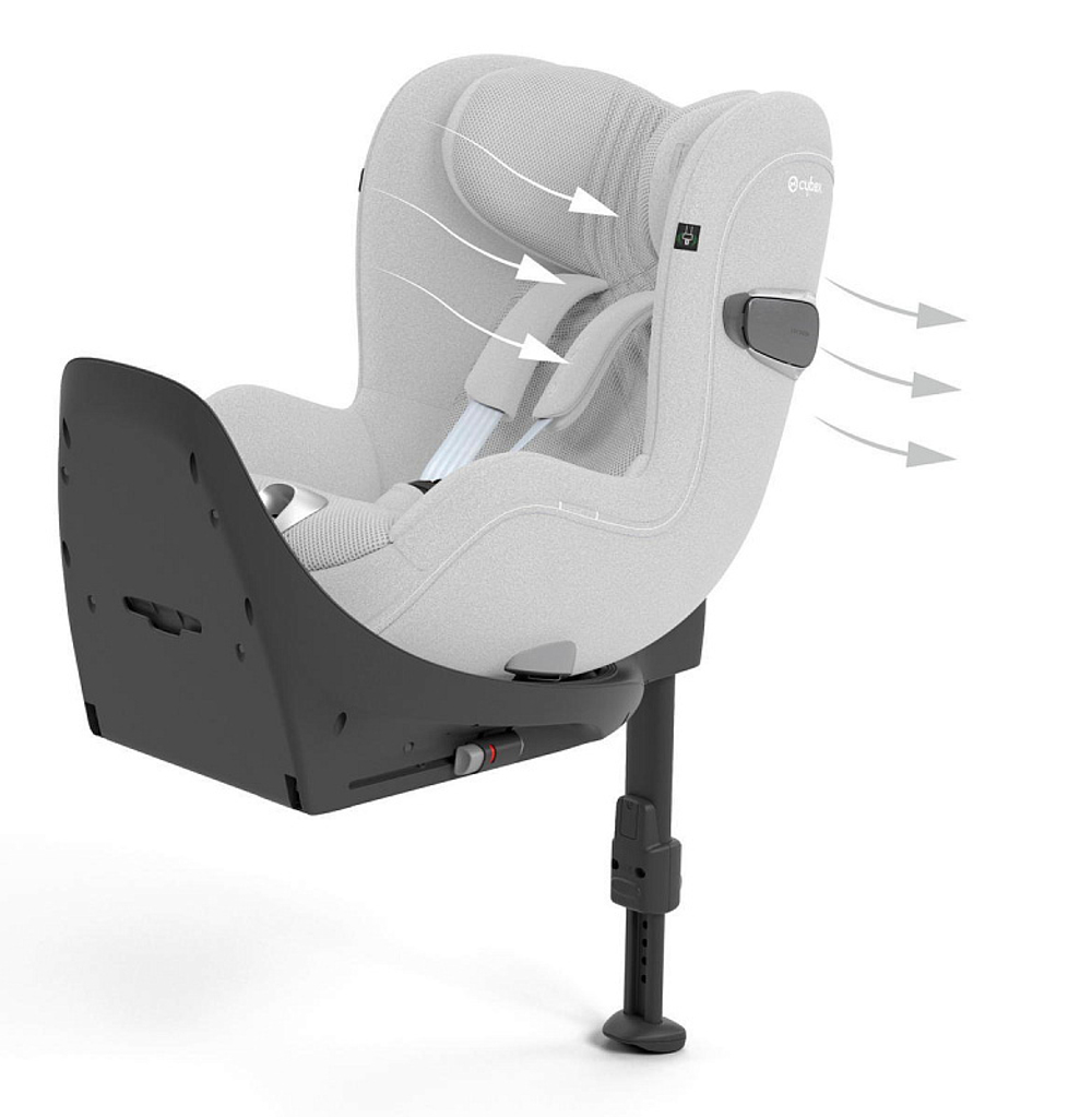 Автокресло Cybex Sirona T i-Size с базой isofix Base T Platinum White Plus