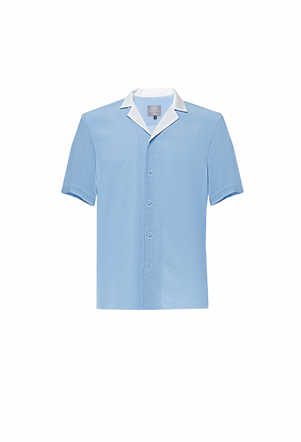 Рубашка с коротким рукавом голубая 02-01-23 SS men