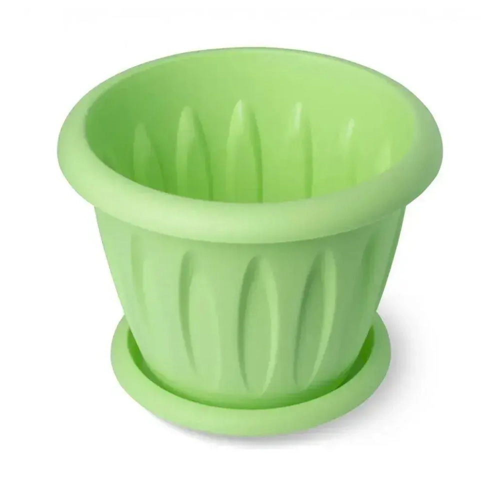 Горшок для растений Фелиция колор 0,4л Д105 с поддонником С101К