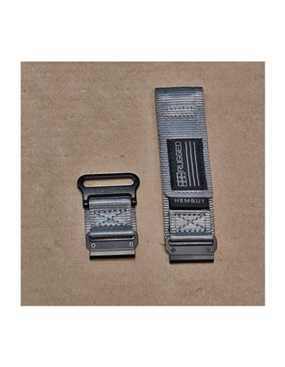 Нейлоновый ремешок Hemsut Rugged 26 мм для Garmin Fenix 7x 6x 5x, Tactix 7 Delta, Enduro 2, Instinct 2X (Серый)