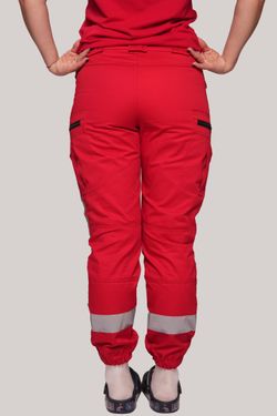 Брюки-джоггеры демисезонные женские Скорая помощь MedicLine цв. Красный