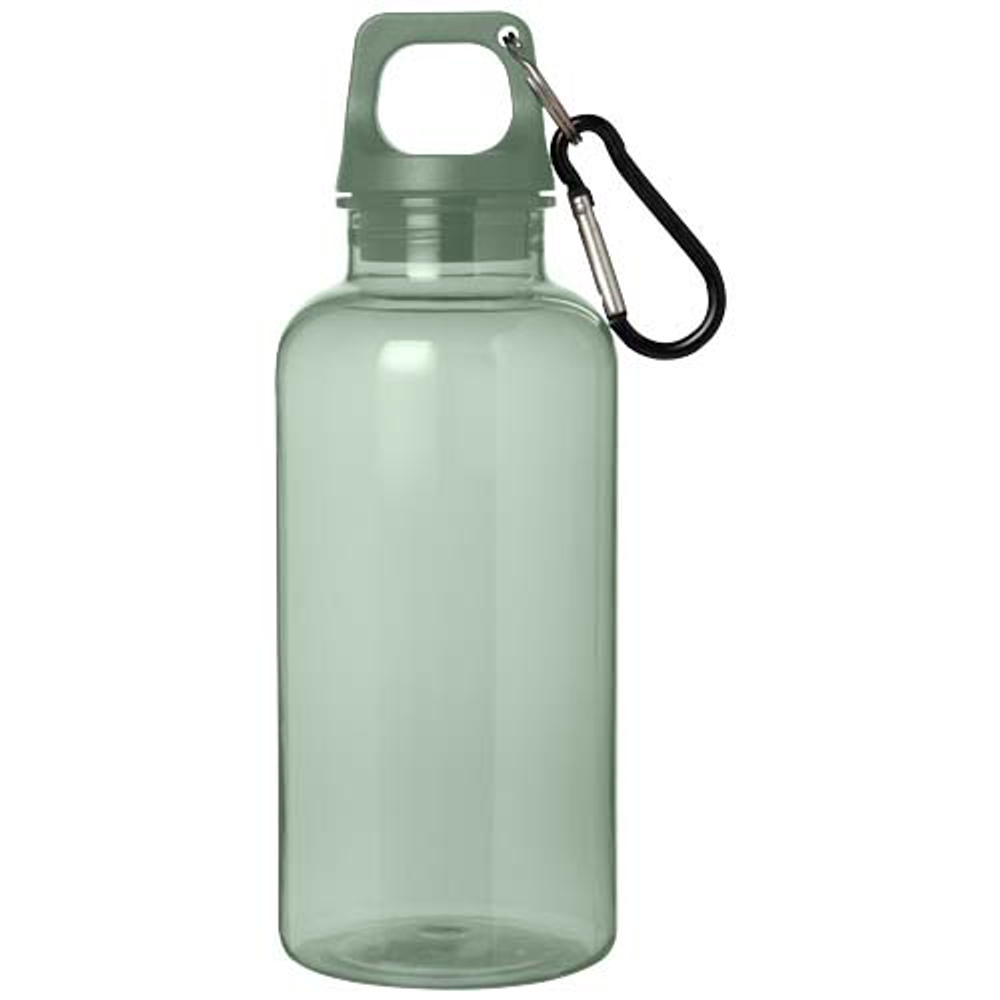 Бутылка для воды с карабином Oregon из переработанной пластмассы, сертифицированной по стандарту RCS, объемом 400 мл