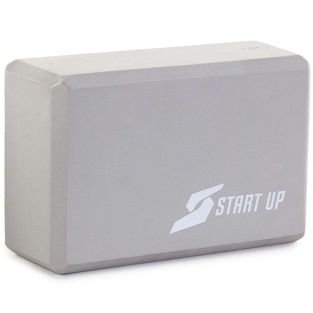 Блок для йоги Start up EG01 р 22х15,2х7,6 см серый