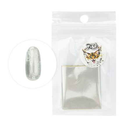 Фольга для дизайна МАТОВАЯ СЕРЕБРО