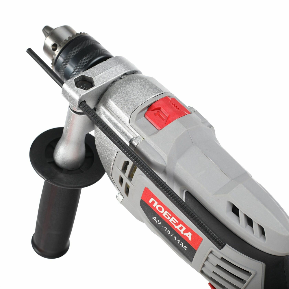 Дрель ударная ПОБЕДА, ДУ-13/1135, с ударом,мощность 1135Вт, макс.диаметр 13мм (120301135)