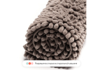 Набор ковриков для ванной и туалета Chenille Home One 50х80, 50х60 U-shape, бежевый