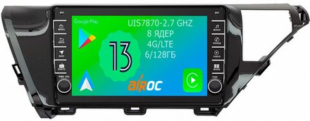 Магнитола для Toyota Camry 70 2017-2020 (без JBL) - Airoc AB-1128 (кнопки и крутилки), Android 13, TS20, 6/128Гб, SIM-слот, CarPlay