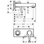 Смеситель для раковины Hansgrohe Talis S 72110000 хром