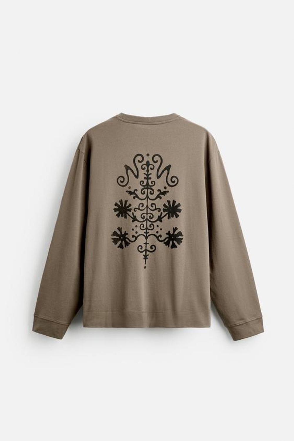 ZARА X NANUSHKA ФУТБОЛКА С ПРИНТОМ, КОРИЧНЕВЫЙ