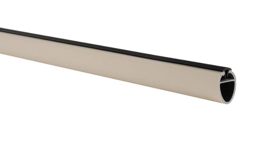 Профиль-штанга для одежды (овальный), 3м бежевый