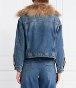 Утепленная джинсовая куртка Pinko - голубой(102180 A0ZR)