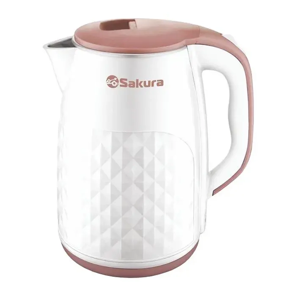 Чайник электр sa-2165wbg (2.5) бел/беж д