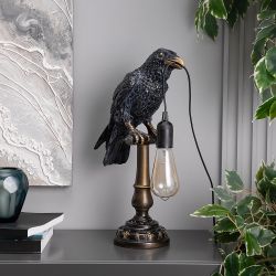 Светильник бытовой Ворон Рэйвен Черный Пепел Бронза