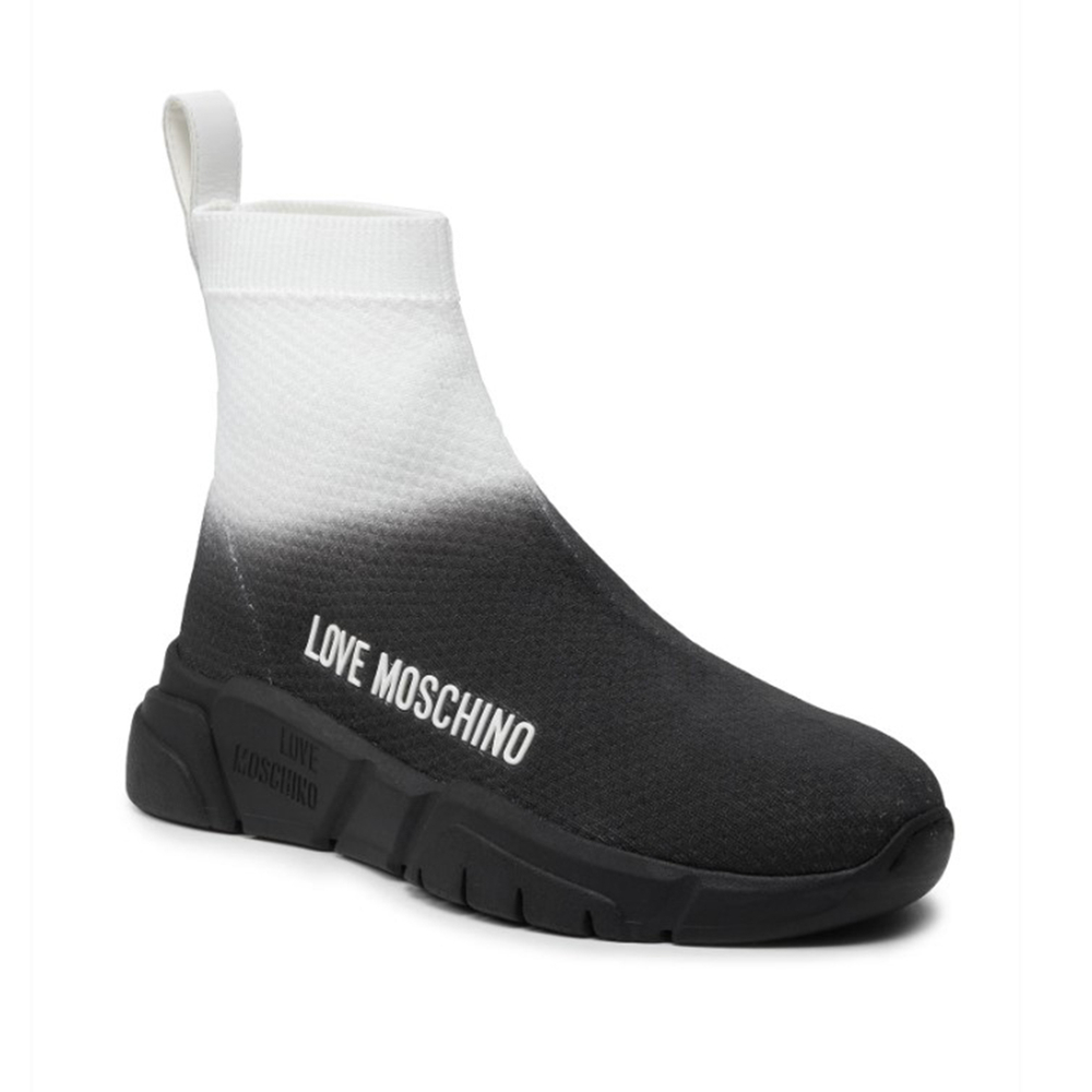 MOSCHINO кроссовки - чёрно-белый (39)(нет на остатках)