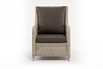 "Гляссе" кресло плетеное из искусственного ротанга, цвет бежевый