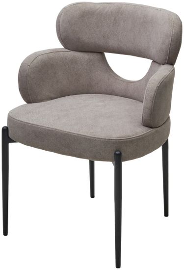 Стул VALTER AR627-11B Молочный, ткань / Черный каркас