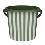 Ведро пластиковое 10л. "Сиеста" Цв. Полоска тёплая хвоя