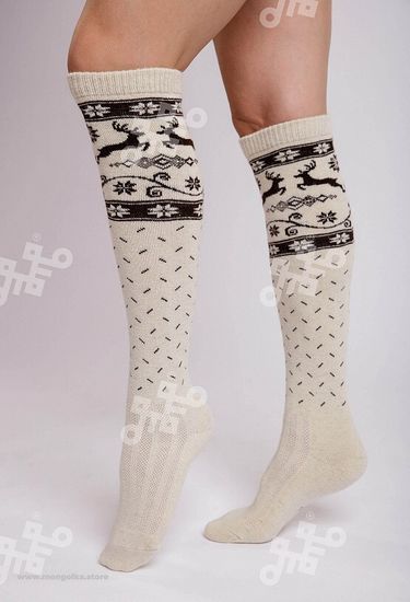 Гольфы из 100% монгольской шерсти