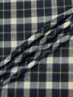 Хлопок фланель в сине-зеленую клетку