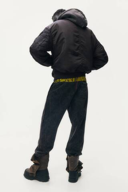 H&M - Glenn Martens Куртка-бомбер с фольгой, темно-коричневый