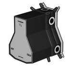 Steinberg Скрытый корпус 1/2“ вкл. Steinbox, c встраиваемого термостатy, с 3-х ходовым переключением, с регулировкой температуры и расхода воды, c уплотнительной манжетой Kerdi 016 4120