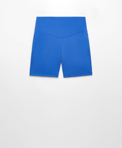 OYSHO Велосипедки Hot Pants Comfortlux с высокой посадкой длиной 10 см, ярко-синий