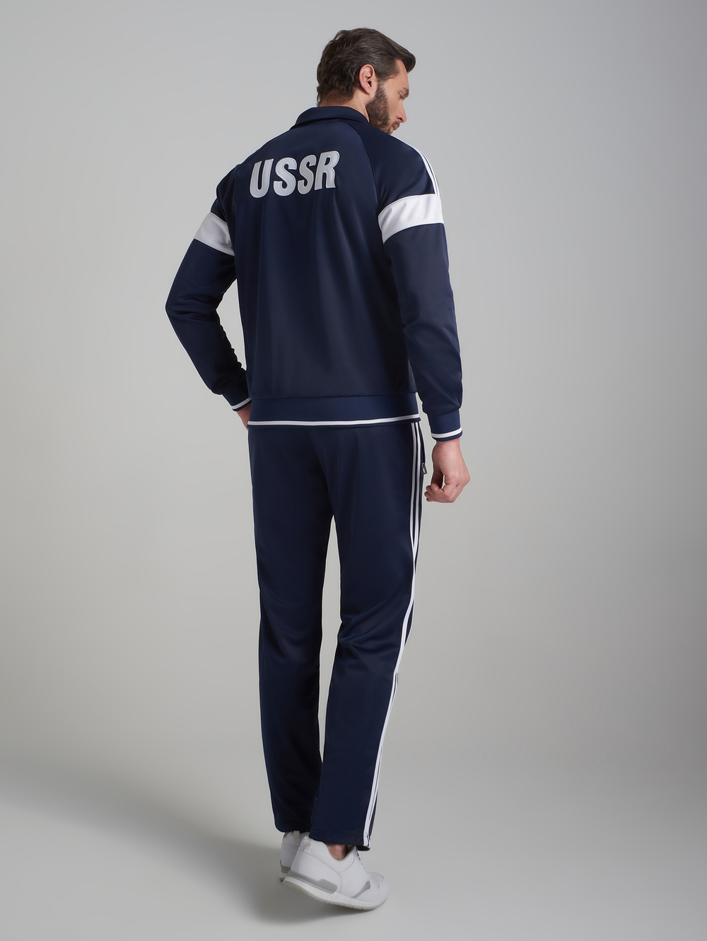 Костюм мужской спортивный USSR, RUSTEAM, темно-синий, р.46-60
