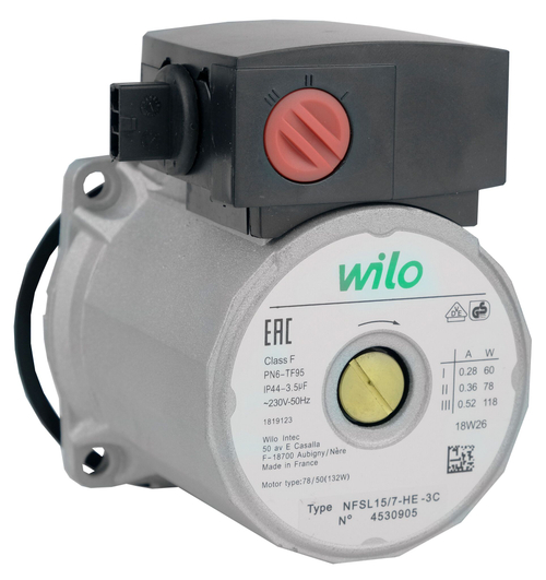 Двигатель циркуляционного насоса Wilo KSL 15/7-3C (по часовой) Vaillant, BAXI, Viessmann, Protherm, Ferroli