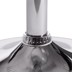 Стул барный MESSY (mod. KY704C) металл/экокожа, 47*48*84-105 см, черный/белый/хром (Комплект из 2 шт.)