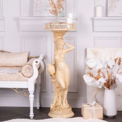 Подставка декоративная Девушка с кувшином №340/2 Айвори