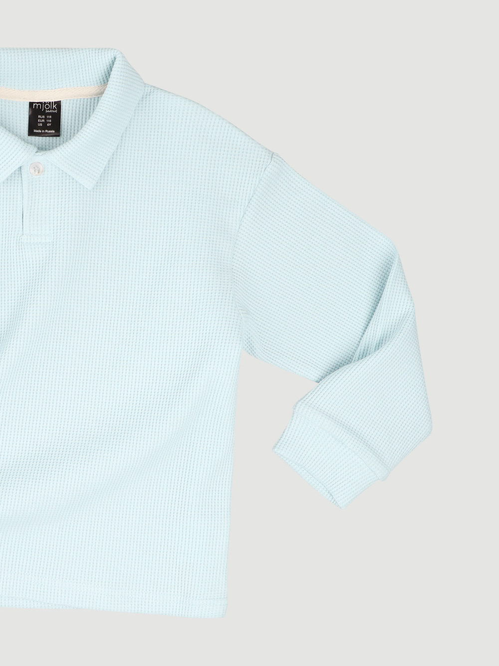 Поло оверсайз Mjölk Голубой, уценка